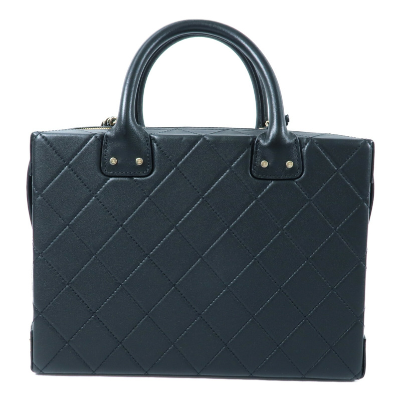 CHANEL 牛皮皮革Chain Shoulder鏈帶手挽肩背兩用袋-1