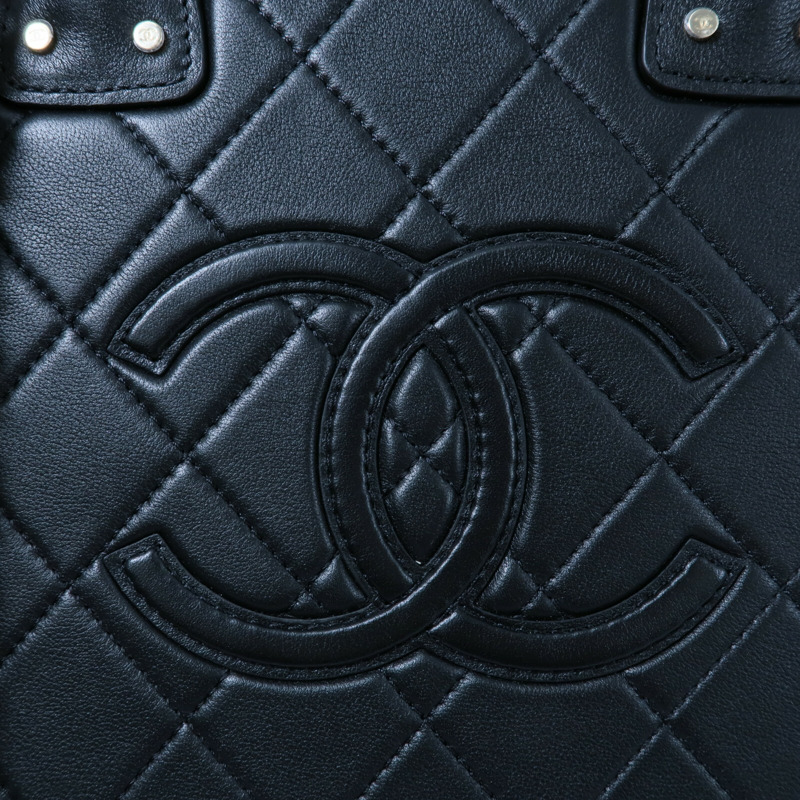 CHANEL 牛皮皮革Chain Shoulder鏈帶手挽肩背兩用袋-5