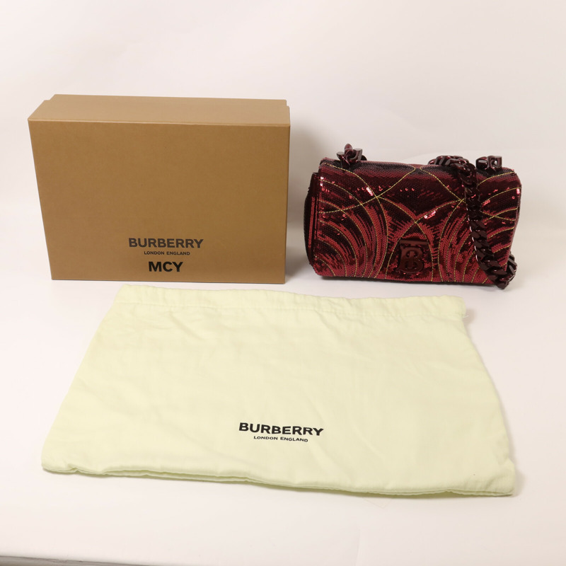 BURBERRY 珠片Lola Small肩背袋-10