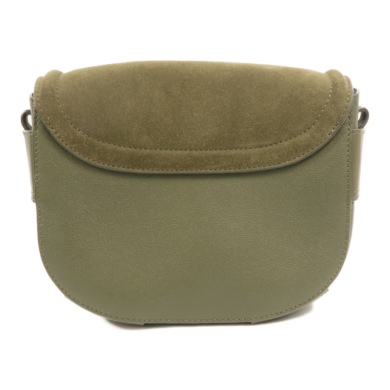 SEE BY CHLOE 牛皮/麂皮皮革Mara Saddle肩背袋-1