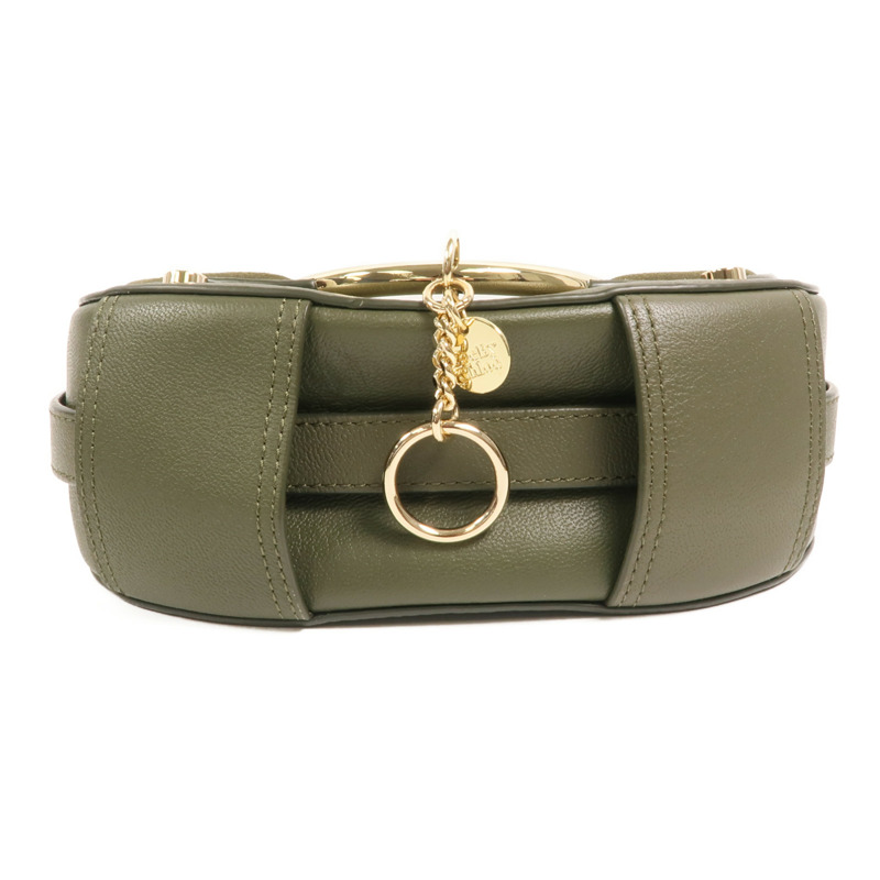 SEE BY CHLOE 牛皮/麂皮皮革Mara Saddle肩背袋-3