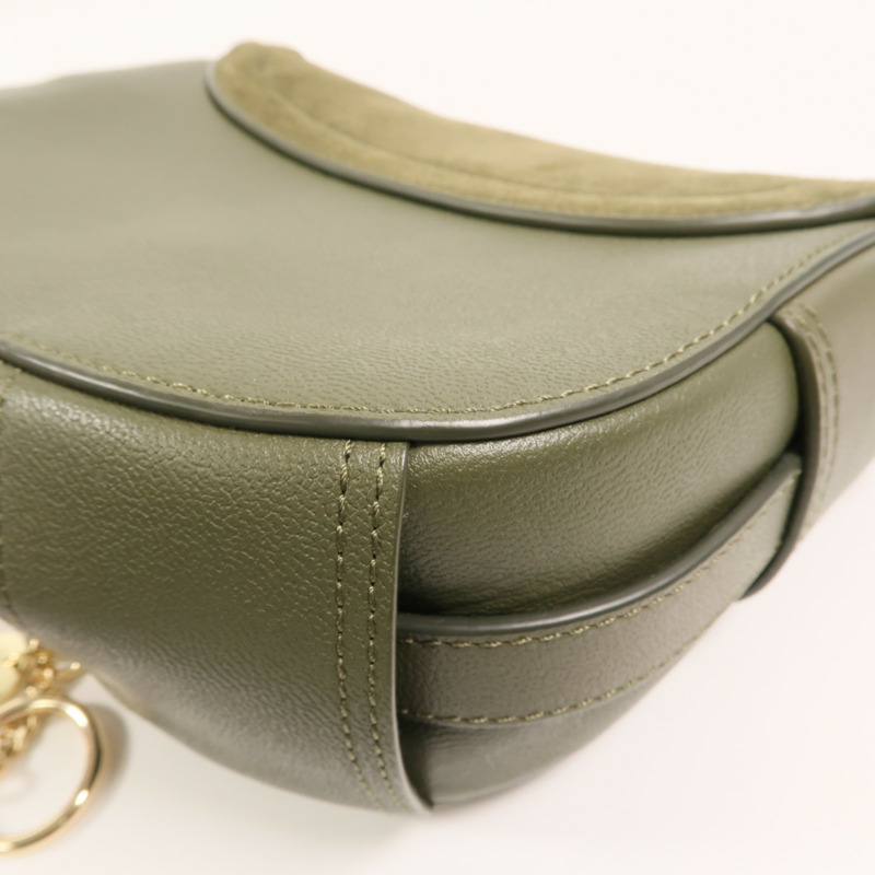 SEE BY CHLOE 牛皮/麂皮皮革Mara Saddle肩背袋-13