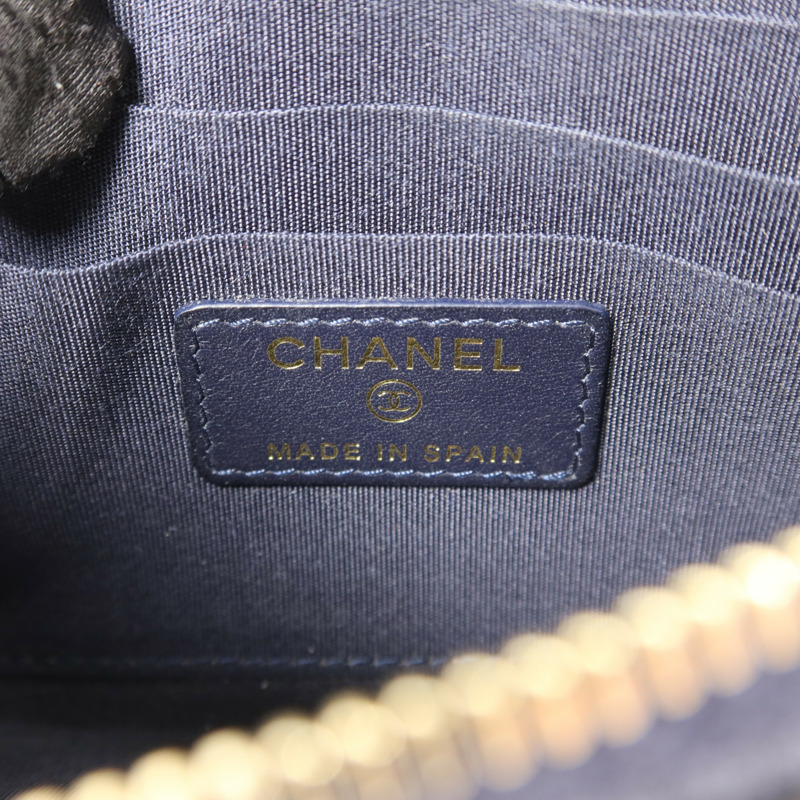 CHANEL 羊皮皮革Boy Zipper Long Wallet長錢包-5