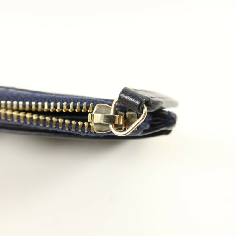 CHANEL 羊皮皮革Boy Zipper Long Wallet長錢包-9