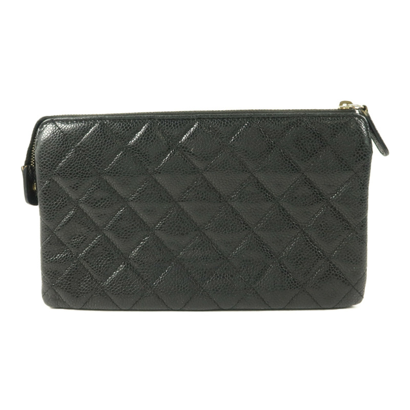 CHANEL 牛皮皮革Clutch Bag手拿包-1