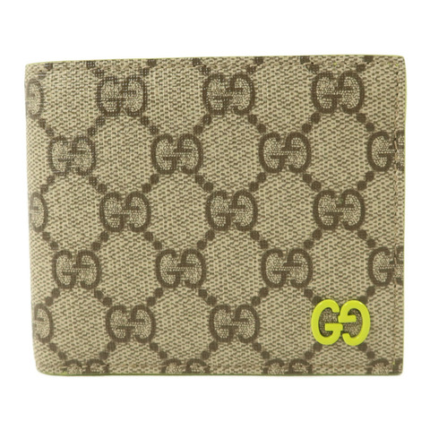 GUCCI 塗層帆布GG Supreme Bifold Wallet錢包