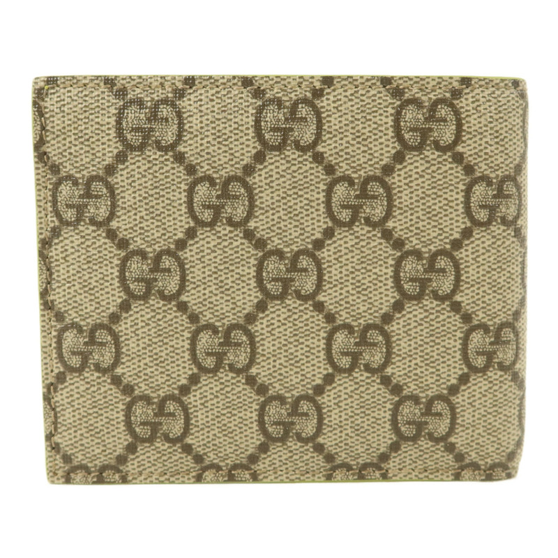 GUCCI 塗層帆布GG Supreme Bifold Wallet錢包-1