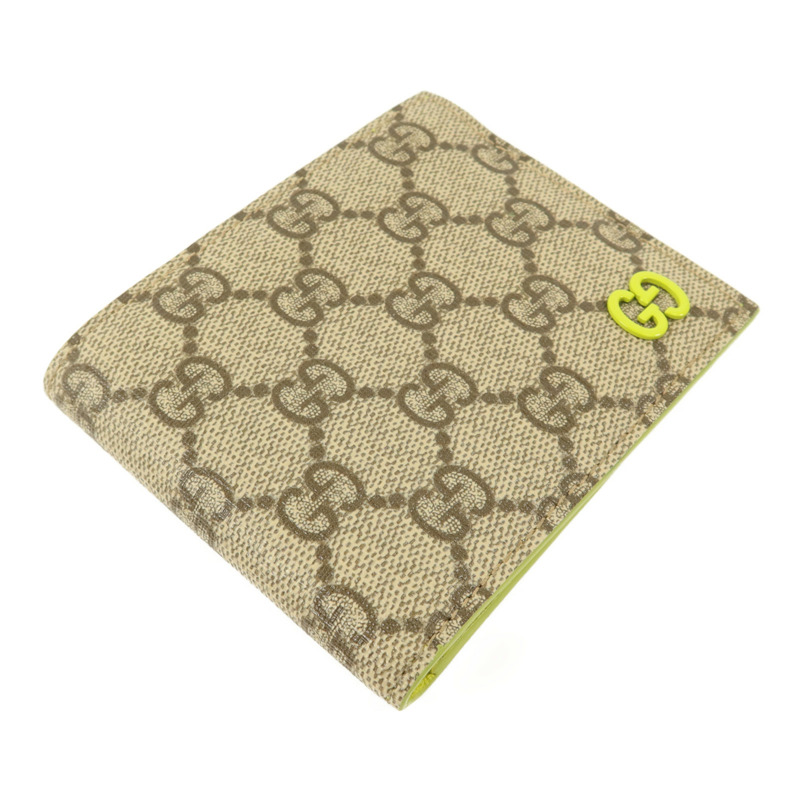 GUCCI 塗層帆布GG Supreme Bifold Wallet錢包-2