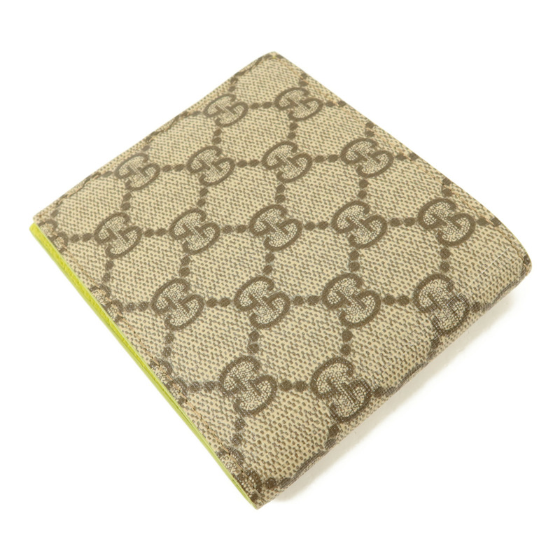 GUCCI 塗層帆布GG Supreme Bifold Wallet錢包-3