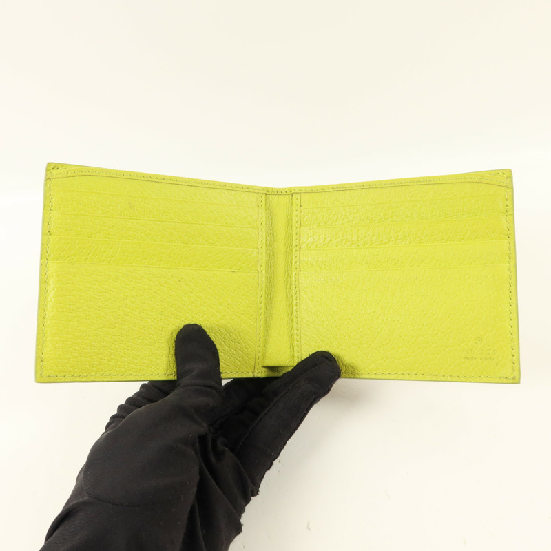 GUCCI 塗層帆布GG Supreme Bifold Wallet錢包-4