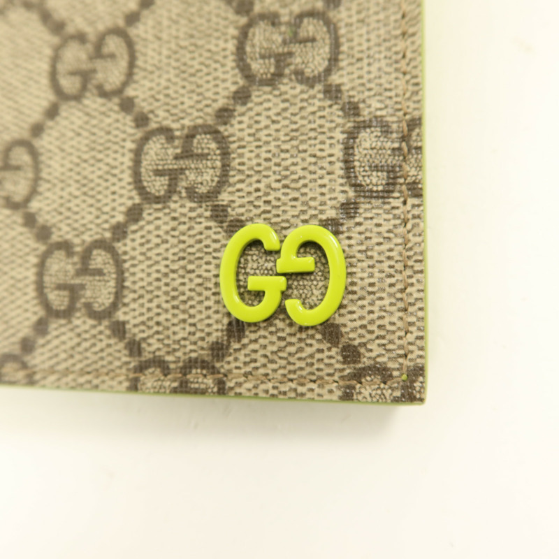 GUCCI 塗層帆布GG Supreme Bifold Wallet錢包-8