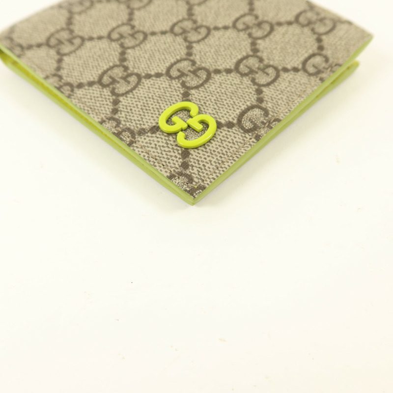 GUCCI 塗層帆布GG Supreme Bifold Wallet錢包-10
