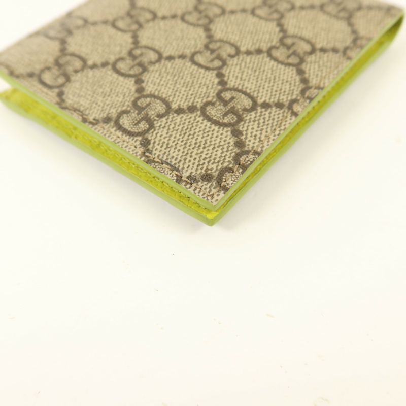GUCCI 塗層帆布GG Supreme Bifold Wallet錢包-12