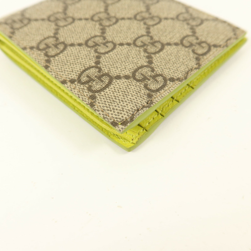 GUCCI 塗層帆布GG Supreme Bifold Wallet錢包-13