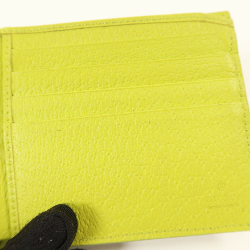 GUCCI 塗層帆布GG Supreme Bifold Wallet錢包-15