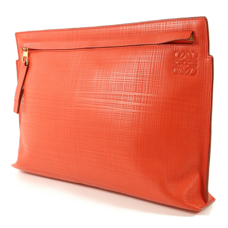 LOEWE 牛皮皮革T Pouch小袋-2