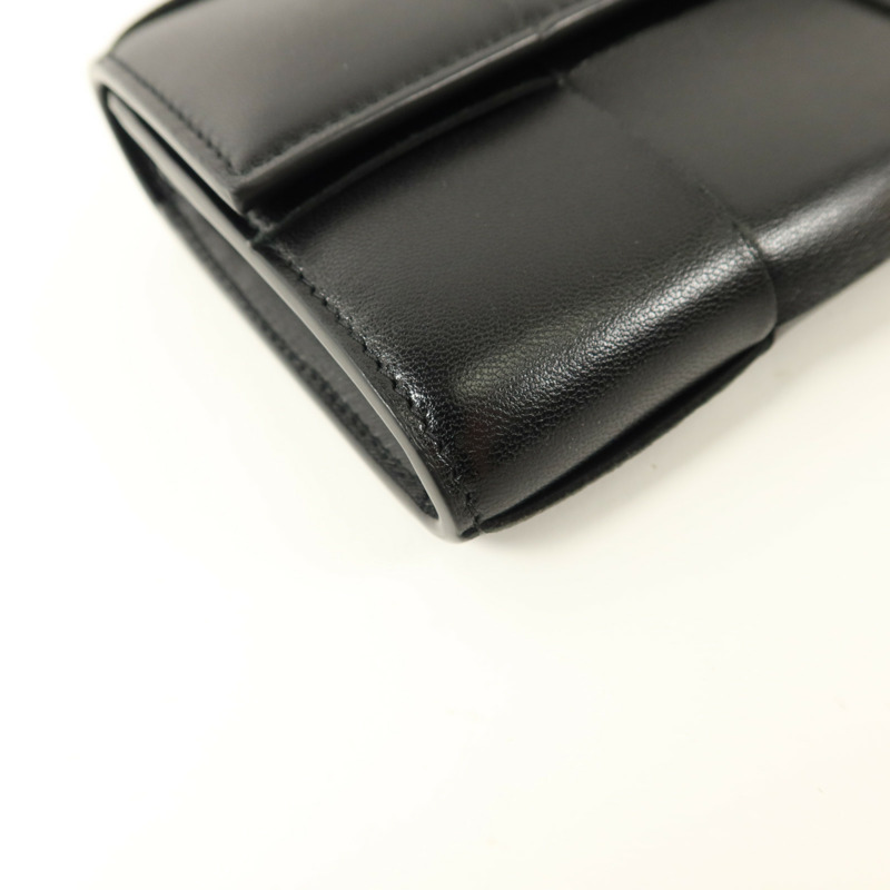 BOTTEGA VENETA 牛皮皮革Cassette長錢包-11
