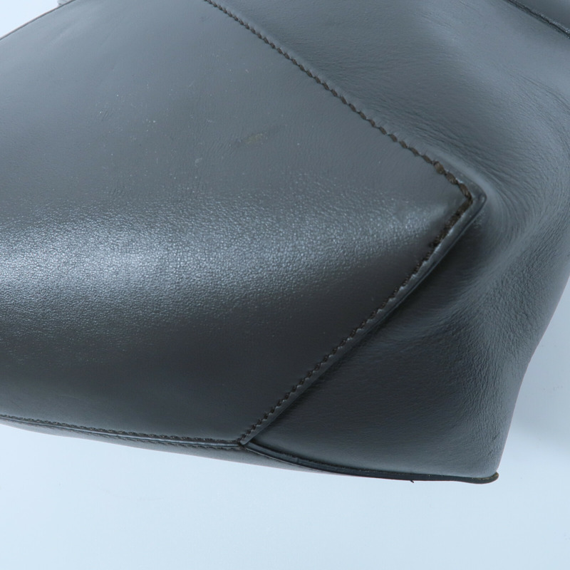 LOEWE 牛皮皮革Puzzle Fold Medium手挽袋-11