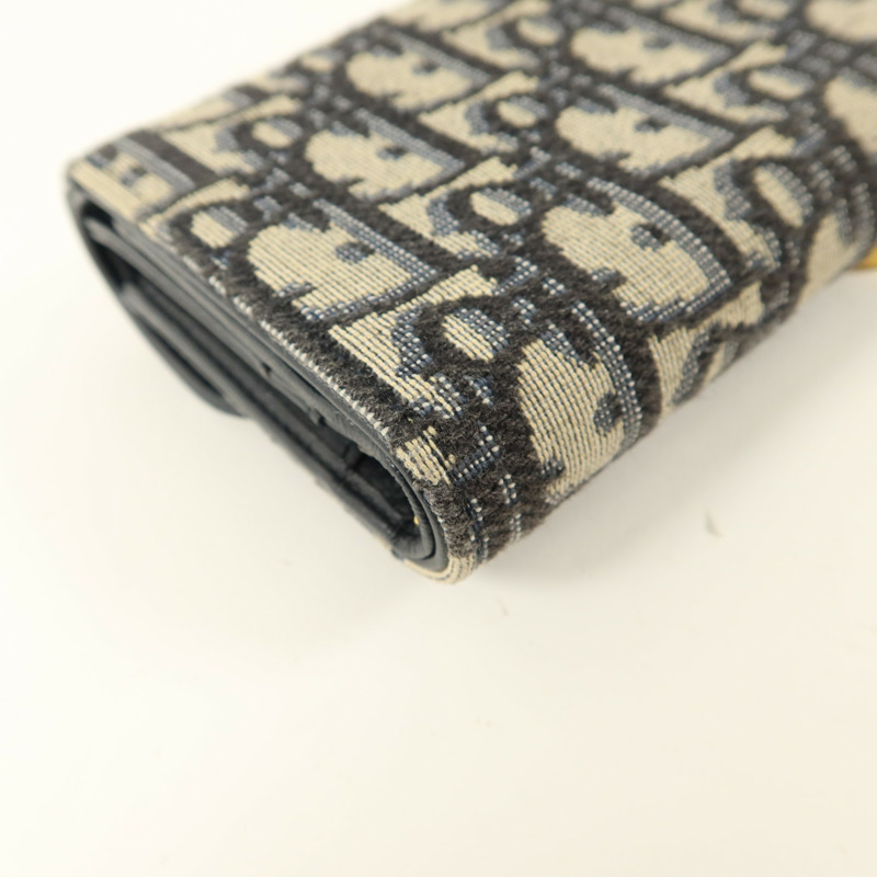 Dior 帆布/牛皮皮革Saddle Lotus Wallet錢包-15