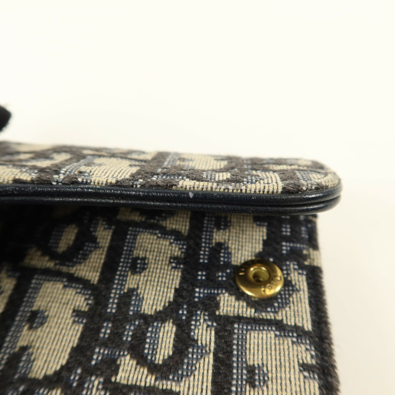 Dior 帆布/牛皮皮革Saddle Lotus Wallet錢包-17