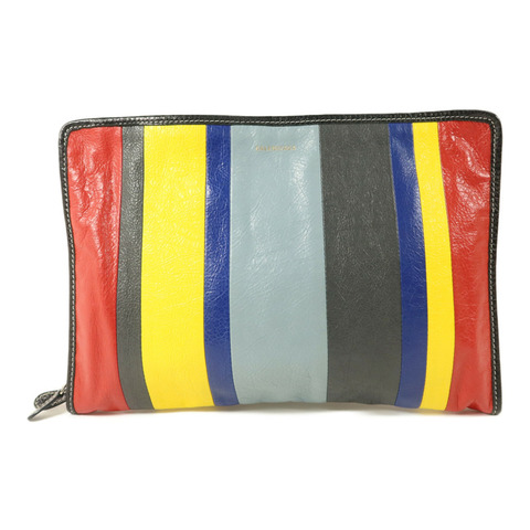 BALENCIAGA 牛皮皮革Bazar Pouch Clutch手拿包