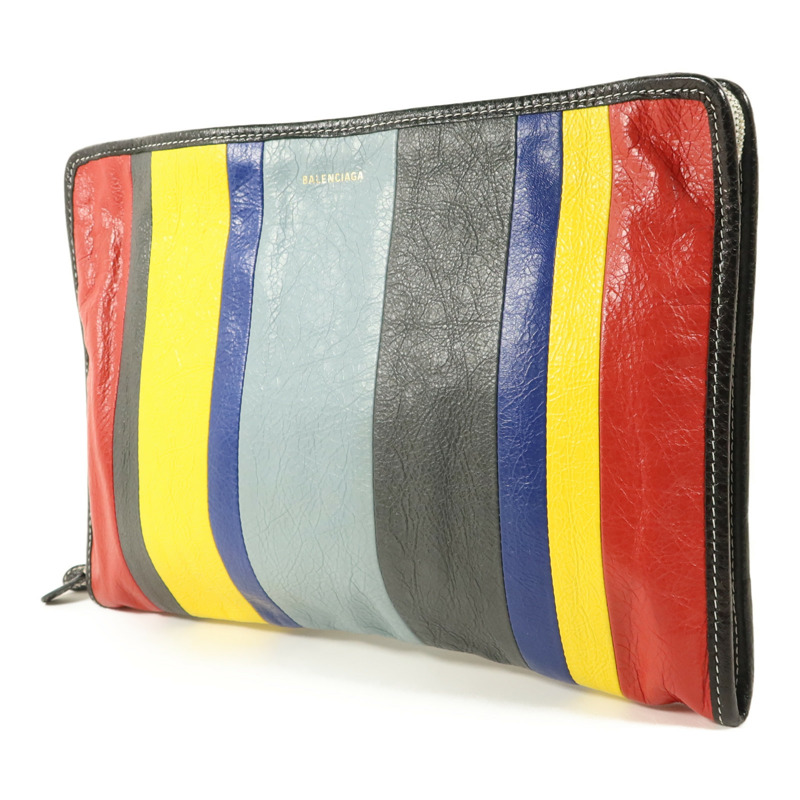 BALENCIAGA 牛皮皮革Bazar Pouch Clutch手拿包-1