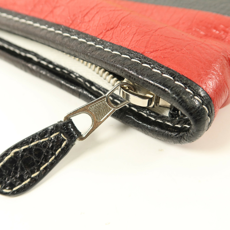 BALENCIAGA 牛皮皮革Bazar Pouch Clutch手拿包-6