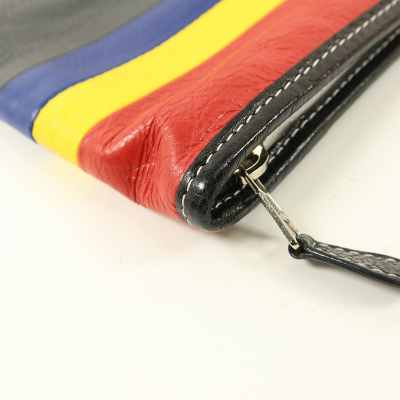 BALENCIAGA 牛皮皮革Bazar Pouch Clutch手拿包-8