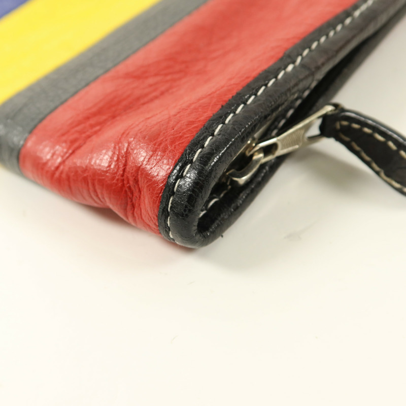 BALENCIAGA 牛皮皮革Bazar Pouch Clutch手拿包-10