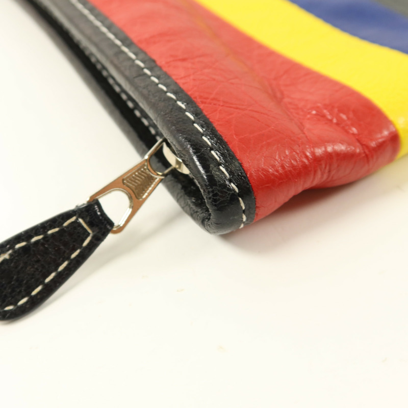 BALENCIAGA 牛皮皮革Bazar Pouch Clutch手拿包-11