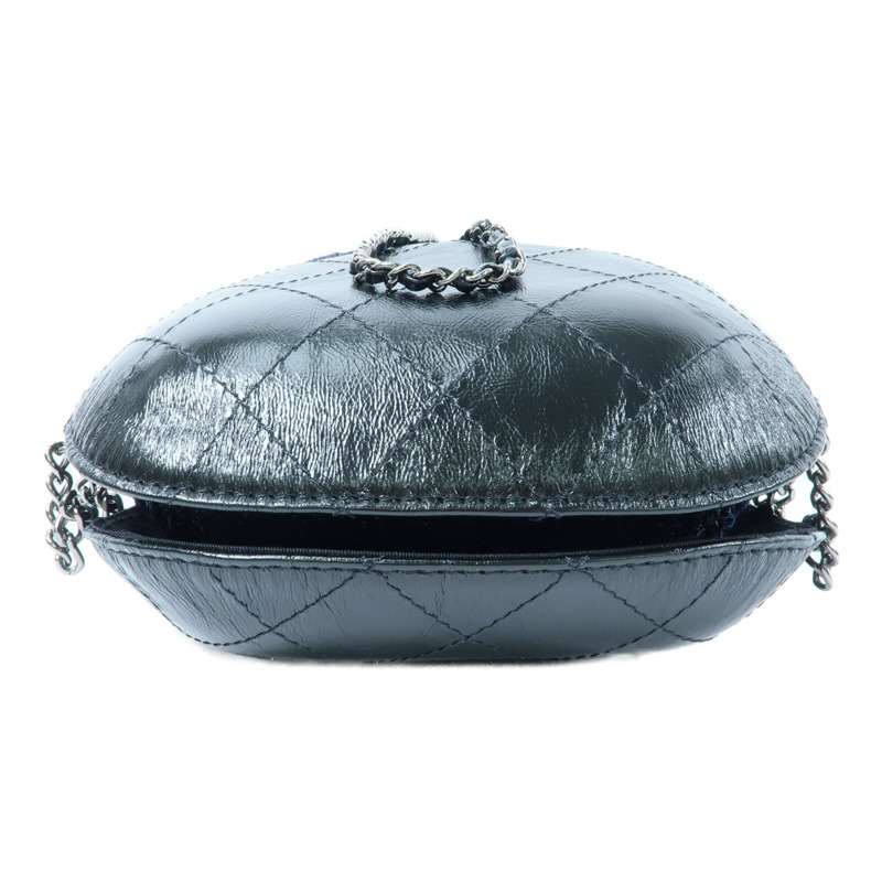 CHANEL 牛皮皮革/Tweed Small Gabrielle Bucket鏈帶肩背袋-3