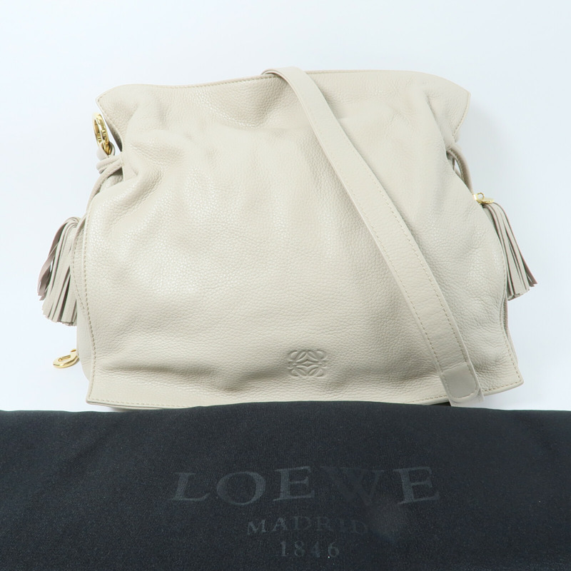 LOEWE 牛皮皮革Flamenco肩背袋-10