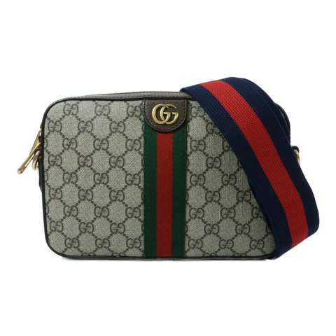 GUCCI 塗層帆布Ophidia GG Supreme Bag肩背袋