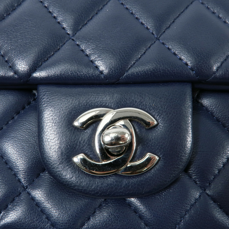 CHANEL 羊皮皮革Mini Classic 20鏈帶肩背袋-5