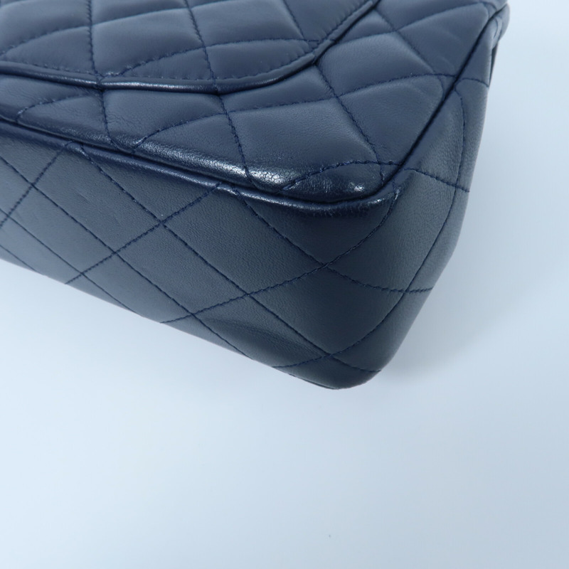 CHANEL 羊皮皮革Mini Classic 20鏈帶肩背袋-16