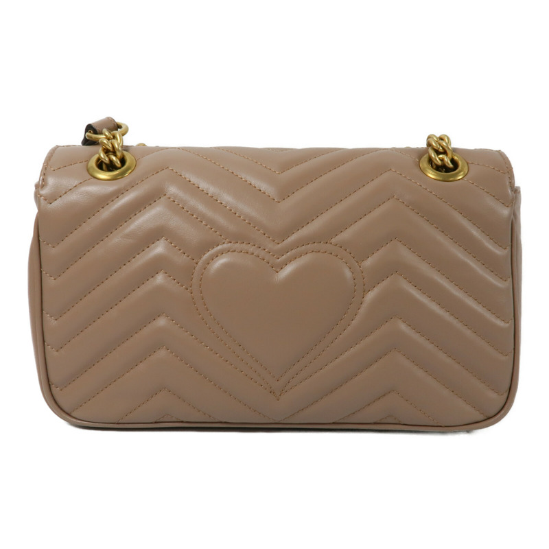 GUCCI 牛皮皮革GG Marmont鏈帶肩背袋-1