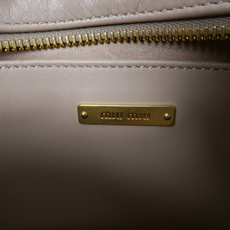 Miu Miu 牛皮皮革Soft Calf Quilted Camera Bag鏈帶肩背袋-6