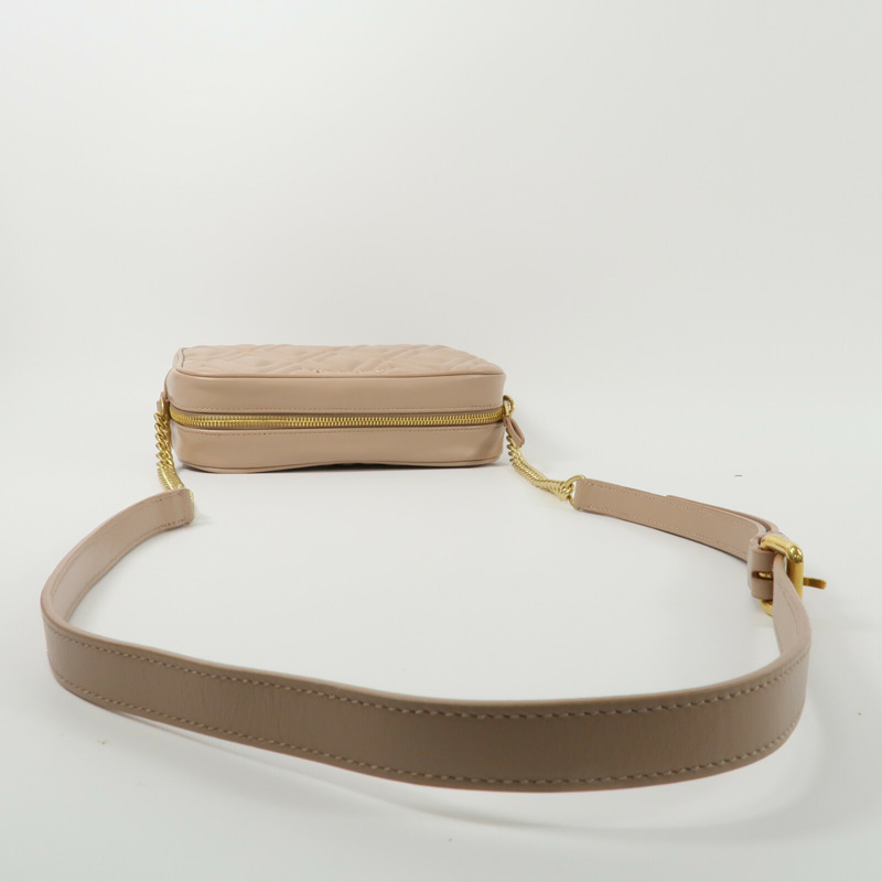 Miu Miu 牛皮皮革Soft Calf Quilted Camera Bag鏈帶肩背袋-9