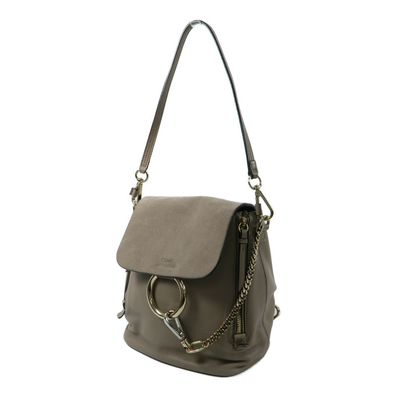 Chloe 牛皮皮革/Suede Faye Backpack背包-2