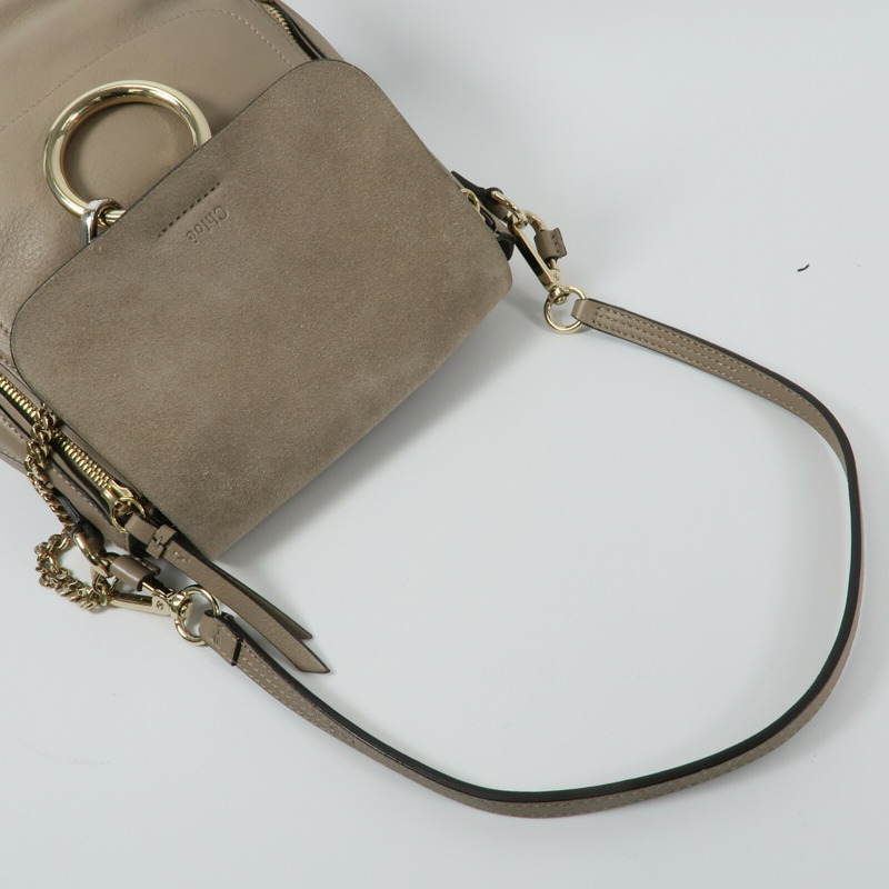 Chloe 牛皮皮革/Suede Faye Backpack背包-9