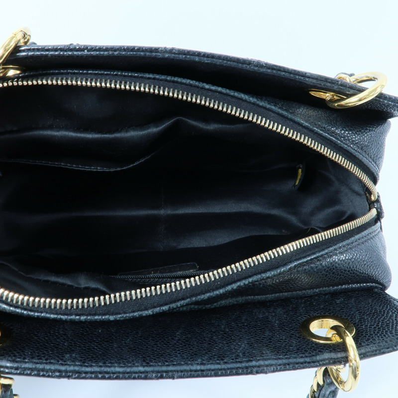 CHANEL 牛皮皮革PTT Petite Timeless Tote Bag鏈帶肩背袋-4