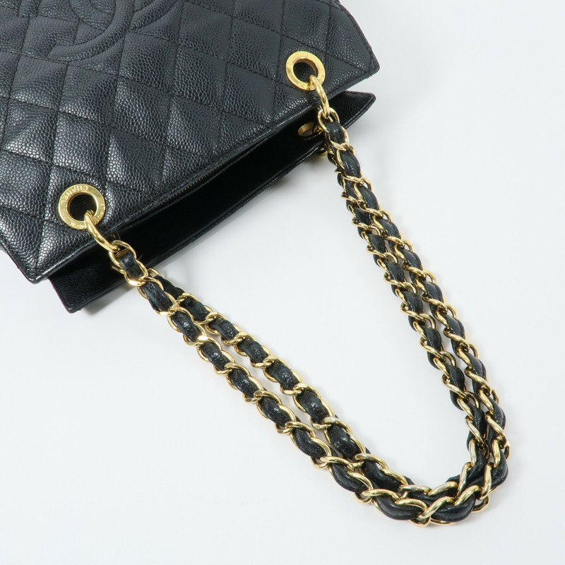 CHANEL 牛皮皮革PTT Petite Timeless Tote Bag鏈帶肩背袋-8