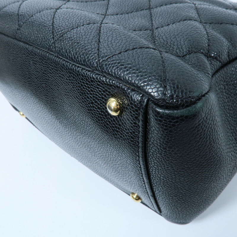 CHANEL 牛皮皮革PTT Petite Timeless Tote Bag鏈帶肩背袋-13