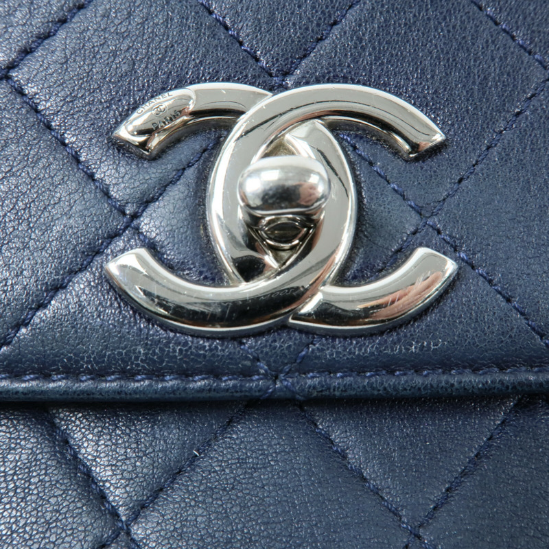 CHANEL 牛皮皮革Chain Shoulder鏈帶肩背袋-6