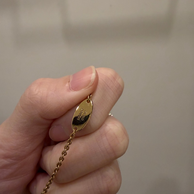 LV 金色Essential V字項鍊M00857-6