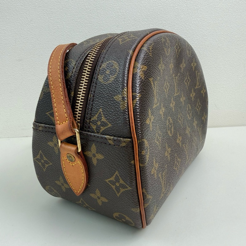Louis Vuitton /路易威登 棕色老花斜挎包 金扣-4