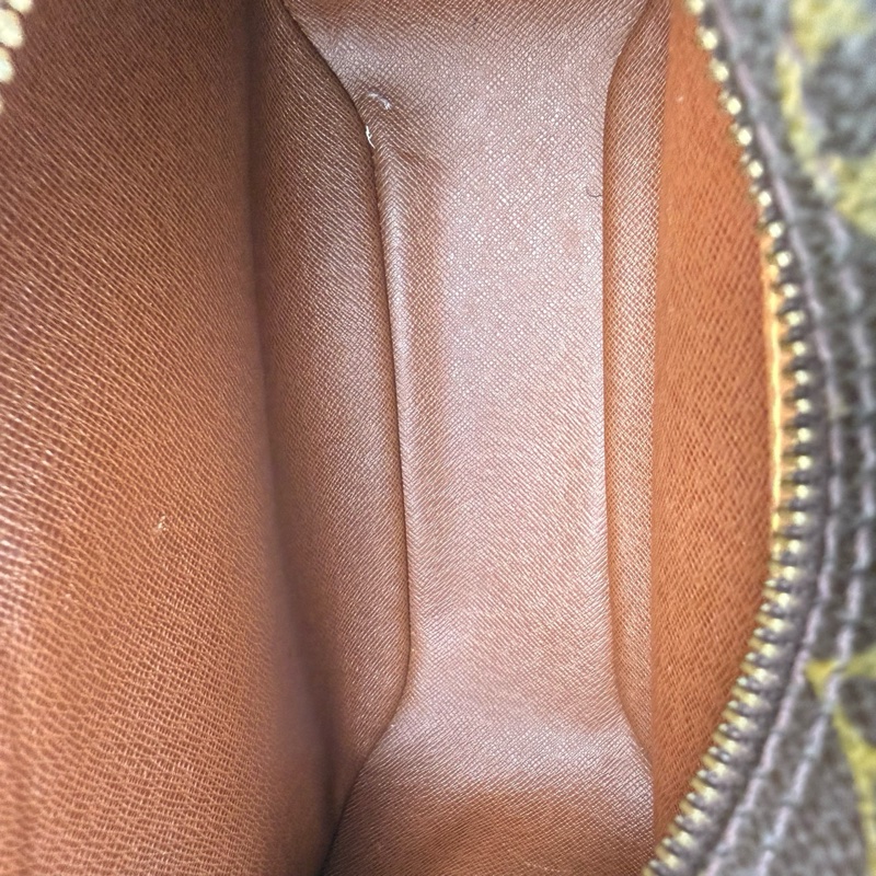 Louis Vuitton /路易威登 棕色老花斜挎包 金扣-7