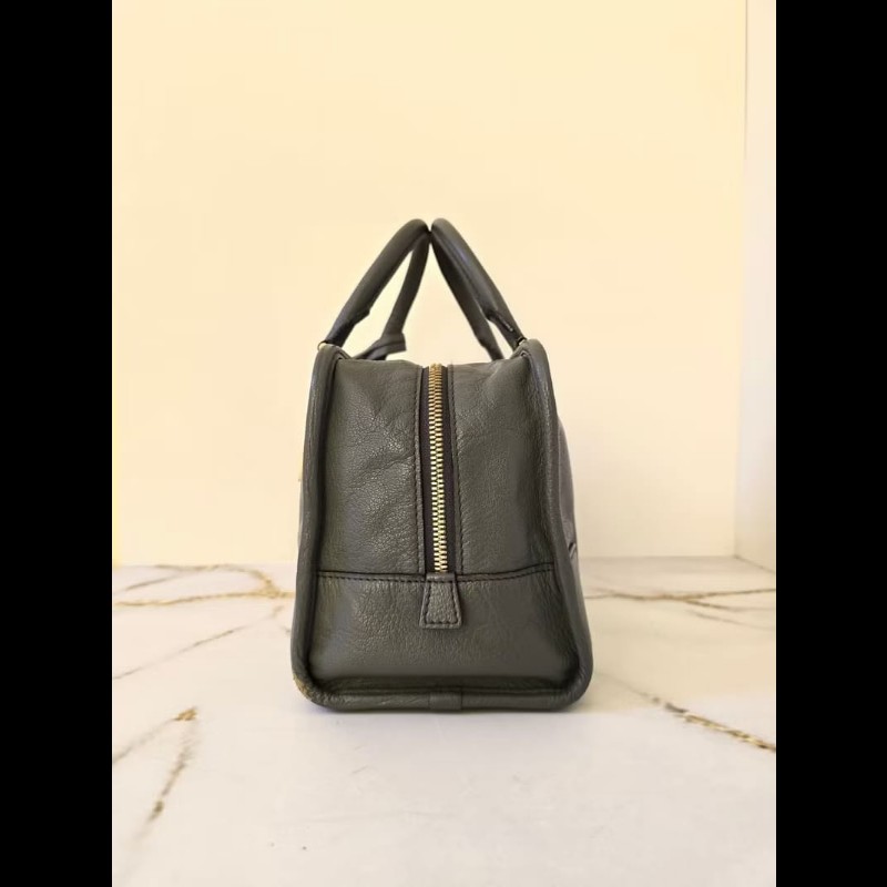 【LA LUNE】中古包 Loewe Amazona 28灰藍色波士頓包 手提包 二手包 古董包-3