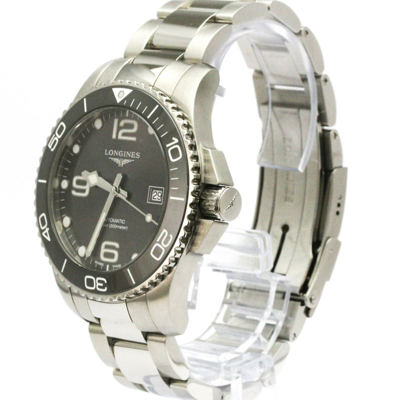 浪琴錶 Hydro Conquest 計時碼錶 精鋼自動男士腕錶 L3.782.4 拋光-1