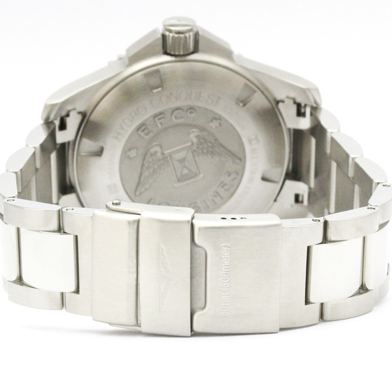 浪琴錶 Hydro Conquest 計時碼錶 精鋼自動男士腕錶 L3.782.4 拋光-4